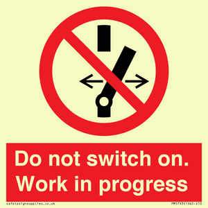 Do not switch on. Work in progress